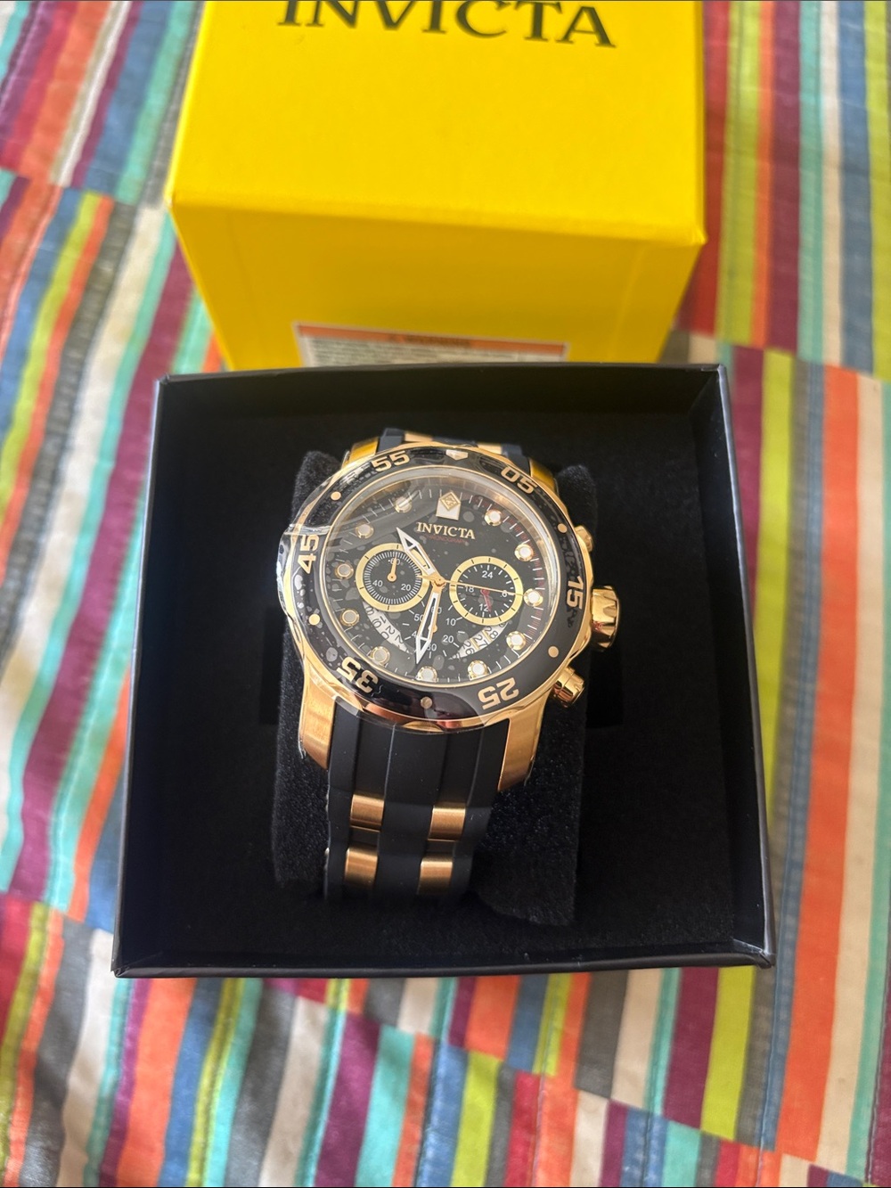 Sale today New Invicta Pro Diver SCUBA
Men's Watch - 48mm, Gold, Black - Picture 12 of 16